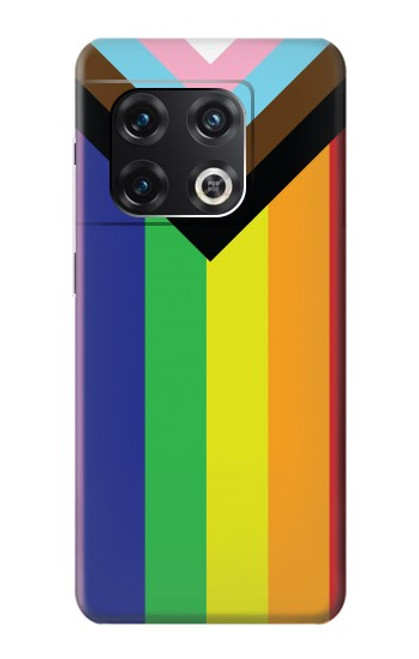 W3846 Pride Flag LGBT Hülle Schutzhülle Taschen und Leder Flip für OnePlus 10 Pro