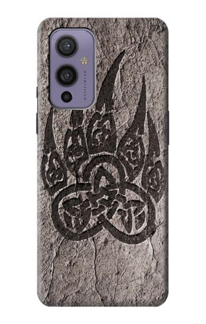 W3832 Viking Norse Bear Paw Berserkers Rock Hülle Schutzhülle Taschen und Leder Flip für OnePlus 9