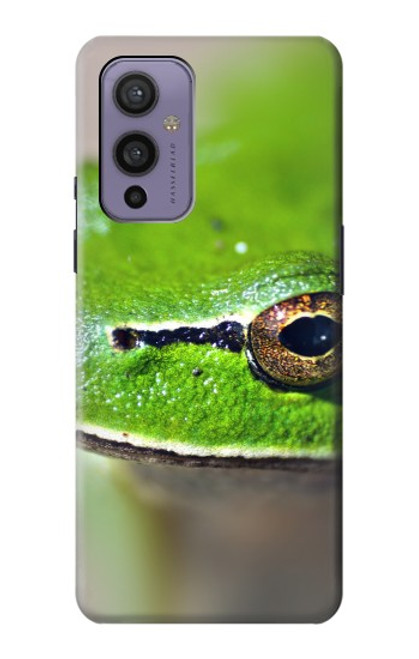 W3845 Green frog Hülle Schutzhülle Taschen und Leder Flip für OnePlus 9