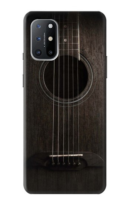 W3834 Old Woods Black Guitar Hülle Schutzhülle Taschen und Leder Flip für OnePlus 8T