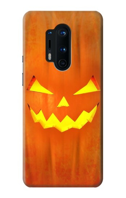 W3828 Pumpkin Halloween Hülle Schutzhülle Taschen und Leder Flip für OnePlus 8 Pro