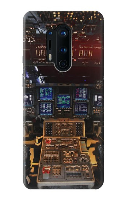 W3836 Airplane Cockpit Hülle Schutzhülle Taschen und Leder Flip für OnePlus 8 Pro