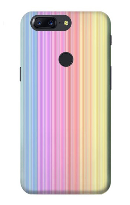 W3849 Colorful Vertical Colors Hülle Schutzhülle Taschen und Leder Flip für OnePlus 5T