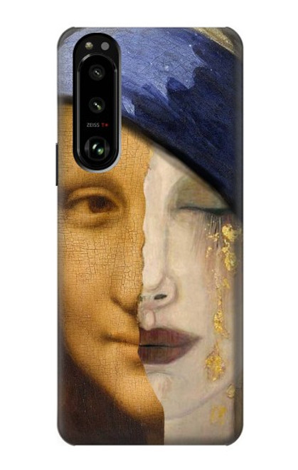 W3853 Mona Lisa Gustav Klimt Vermeer Hülle Schutzhülle Taschen und Leder Flip für Sony Xperia 5 III