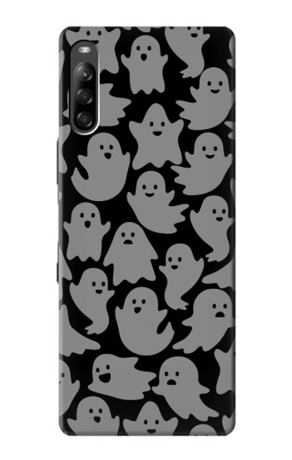W3835 Cute Ghost Pattern Hülle Schutzhülle Taschen und Leder Flip für Sony Xperia L4