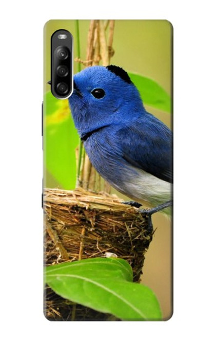 W3839 Bluebird of Happiness Blue Bird Hülle Schutzhülle Taschen und Leder Flip für Sony Xperia L4