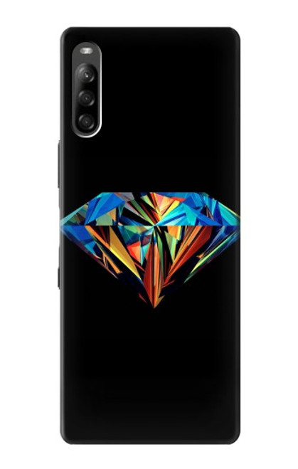 W3842 Abstract Colorful Diamond Hülle Schutzhülle Taschen und Leder Flip für Sony Xperia L4