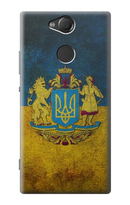 W3858 Ukraine Vintage Flag Hülle Schutzhülle Taschen und Leder Flip für Sony Xperia XA2