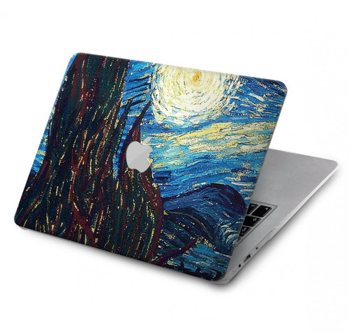 W0582 Van Gogh Starry Nights Hülle Schutzhülle Taschen für MacBook Pro 14 M1,M2,M3 (2021,2023) - A2442, A2779, A2992, A2918