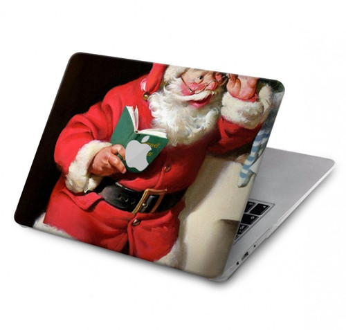 W1417 Santa Claus Merry Xmas Hülle Schutzhülle Taschen für MacBook Pro 14 M1,M2,M3 (2021,2023) - A2442, A2779, A2992, A2918
