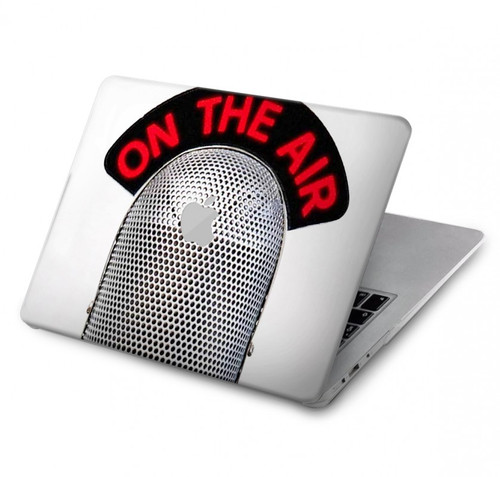W2381 Vintage Radio Microphone On The Air Hülle Schutzhülle Taschen für MacBook Pro 14 M1,M2,M3 (2021,2023) - A2442, A2779, A2992, A2918