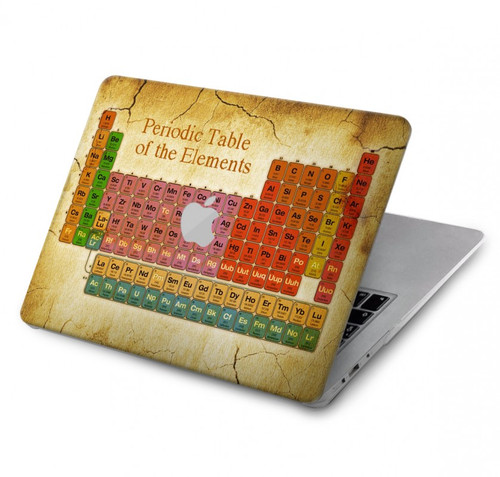 W2934 Vintage Periodic Table of Elements Hülle Schutzhülle Taschen für MacBook Pro 14 M1,M2,M3 (2021,2023) - A2442, A2779, A2992, A2918