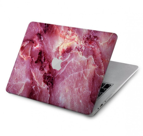 W3052 Pink Marble Graphic Printed Hülle Schutzhülle Taschen für MacBook Pro 14 M1,M2,M3 (2021,2023) - A2442, A2779, A2992, A2918