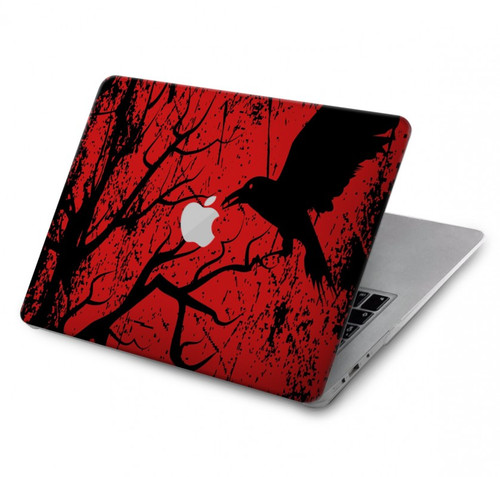 W3325 Crow Black Blood Tree Hülle Schutzhülle Taschen für MacBook Pro 14 M1,M2,M3 (2021,2023) - A2442, A2779, A2992, A2918