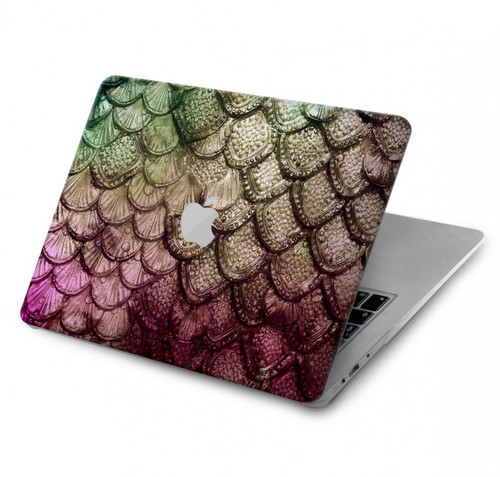 W3539 Mermaid Fish Scale Hülle Schutzhülle Taschen für MacBook Pro 14 M1,M2,M3 (2021,2023) - A2442, A2779, A2992, A2918