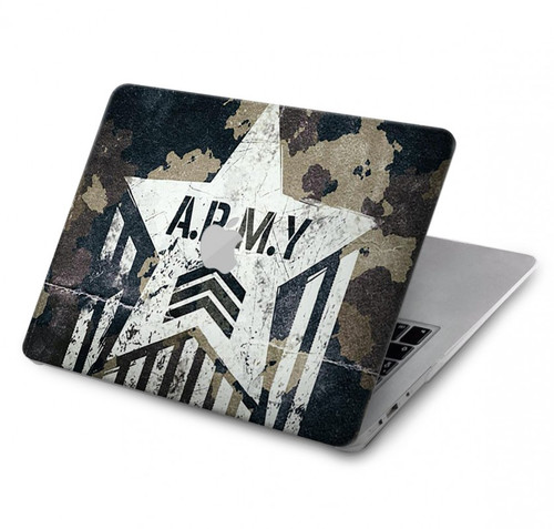 W3666 Army Camo Camouflage Hülle Schutzhülle Taschen für MacBook Pro 14 M1,M2,M3 (2021,2023) - A2442, A2779, A2992, A2918