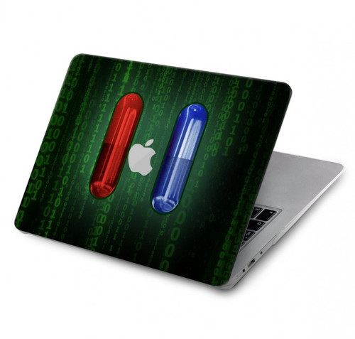 W3816 Red Pill Blue Pill Capsule Hülle Schutzhülle Taschen für MacBook Pro 14 M1,M2,M3 (2021,2023) - A2442, A2779, A2992, A2918