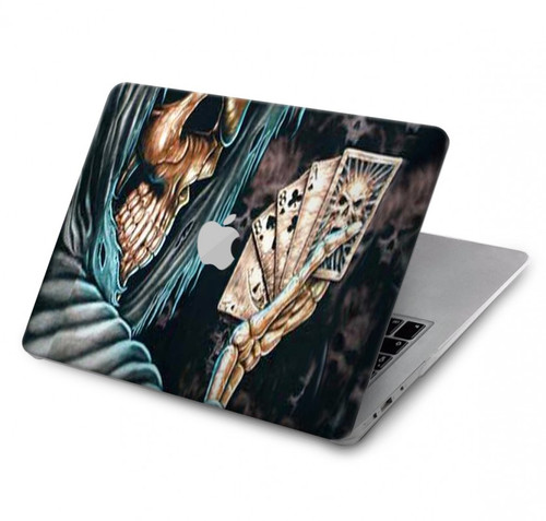 W0748 Grim Reaper Death Poker Hülle Schutzhülle Taschen für MacBook Pro 16 M1,M2 (2021,2023) - A2485, A2780