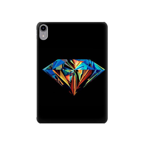 W3842 Abstract Colorful Diamond Tablet Hülle Schutzhülle Taschen für iPad mini 6, iPad mini (2021)