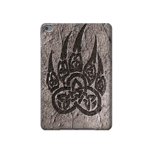 W3832 Viking Norse Bear Paw Berserkers Rock Tablet Hülle Schutzhülle Taschen für iPad mini 4, iPad mini 5, iPad mini 5 (2019)