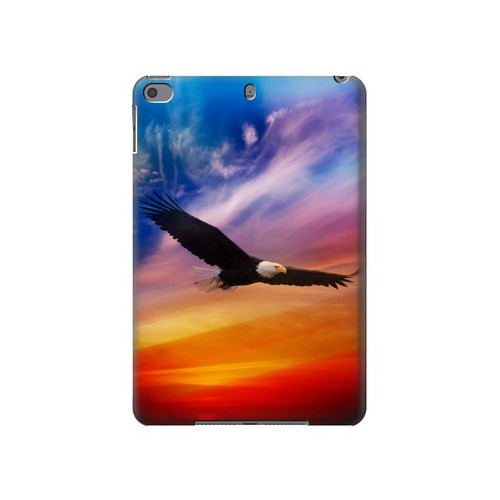 W3841 Bald Eagle Flying Colorful Sky Tablet Hülle Schutzhülle Taschen für iPad mini 4, iPad mini 5, iPad mini 5 (2019)