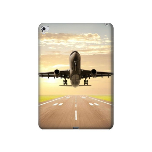 W3837 Airplane Take off Sunrise Tablet Hülle Schutzhülle Taschen für iPad Pro 12.9 (2015,2017)