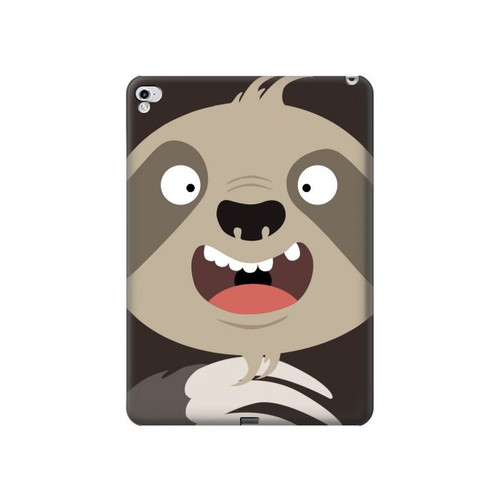 W3855 Sloth Face Cartoon Tablet Hülle Schutzhülle Taschen für iPad Pro 12.9 (2015,2017)