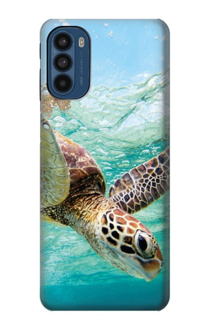 W1377 Ocean Sea Turtle Hülle Schutzhülle Taschen und Leder Flip für Motorola Moto G41