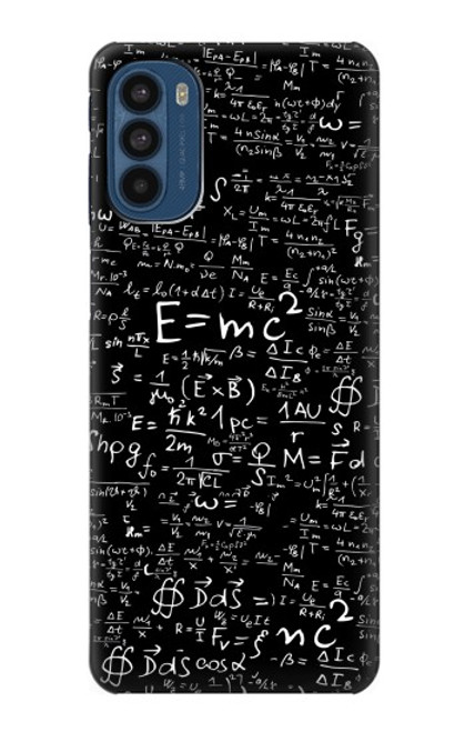 W2574 Mathematics Physics Blackboard Equation Hülle Schutzhülle Taschen und Leder Flip für Motorola Moto G41