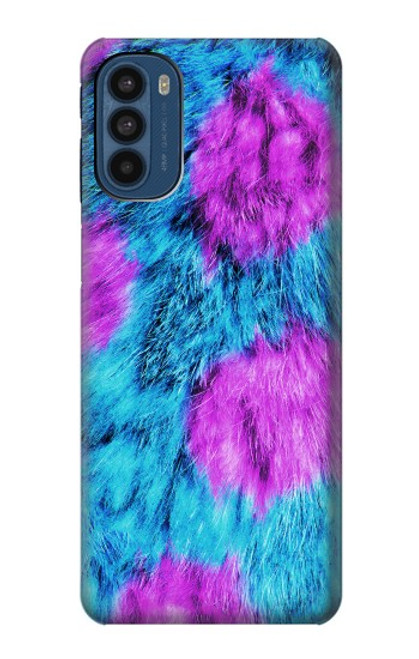 W2757 Monster Fur Skin Pattern Graphic Hülle Schutzhülle Taschen und Leder Flip für Motorola Moto G41