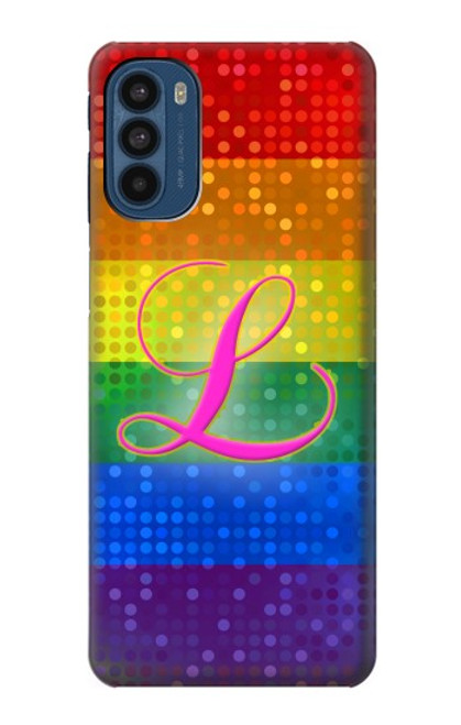 W2900 Rainbow LGBT Lesbian Pride Flag Hülle Schutzhülle Taschen und Leder Flip für Motorola Moto G41