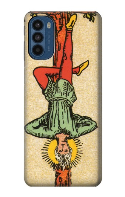 W3377 Tarot Card Hanged Man Hülle Schutzhülle Taschen und Leder Flip für Motorola Moto G41