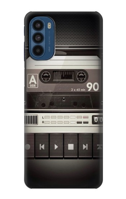 W3501 Vintage Cassette Player Hülle Schutzhülle Taschen und Leder Flip für Motorola Moto G41