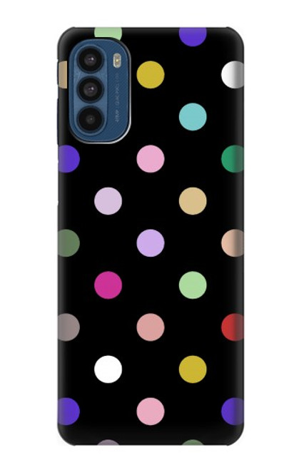 W3532 Colorful Polka Dot Hülle Schutzhülle Taschen und Leder Flip für Motorola Moto G41