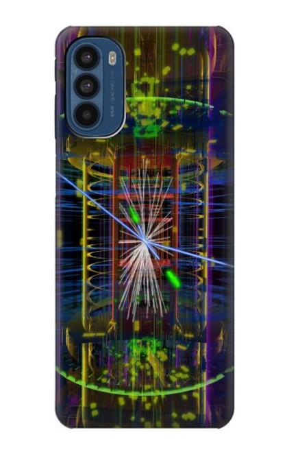 W3545 Quantum Particle Collision Hülle Schutzhülle Taschen und Leder Flip für Motorola Moto G41