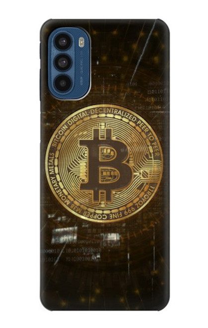 W3798 Cryptocurrency Bitcoin Hülle Schutzhülle Taschen und Leder Flip für Motorola Moto G41