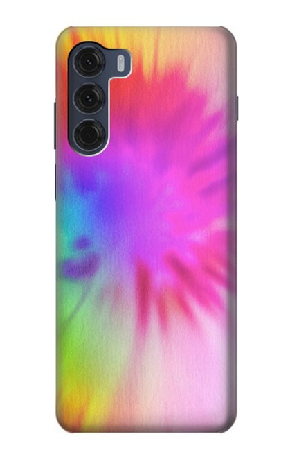 W2488 Tie Dye Color Hülle Schutzhülle Taschen und Leder Flip für Motorola Moto G200 5G