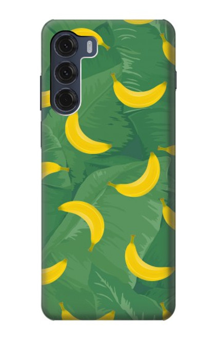 W3286 Banana Fruit Pattern Hülle Schutzhülle Taschen und Leder Flip für Motorola Moto G200 5G