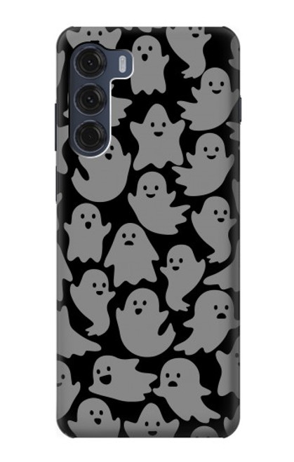 W3835 Cute Ghost Pattern Hülle Schutzhülle Taschen und Leder Flip für Motorola Moto G200 5G