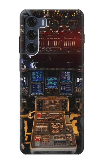 W3836 Airplane Cockpit Hülle Schutzhülle Taschen und Leder Flip für Motorola Moto G200 5G