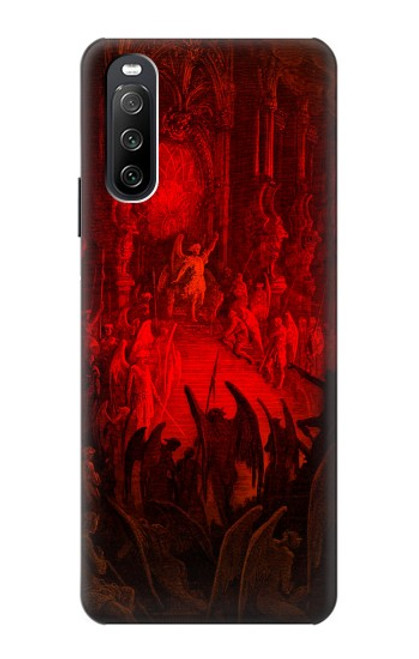 W3583 Paradise Lost Satan Hülle Schutzhülle Taschen und Leder Flip für Sony Xperia 10 III Lite
