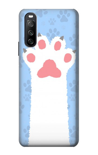 W3618 Cat Paw Hülle Schutzhülle Taschen und Leder Flip für Sony Xperia 10 III Lite