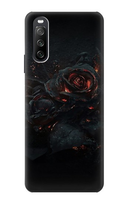 W3672 Burned Rose Hülle Schutzhülle Taschen und Leder Flip für Sony Xperia 10 III Lite