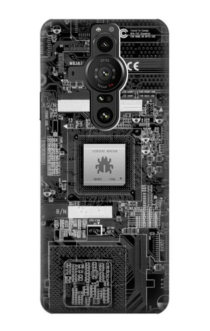 W3434 Bug Circuit Board Graphic Hülle Schutzhülle Taschen und Leder Flip für Sony Xperia Pro-I