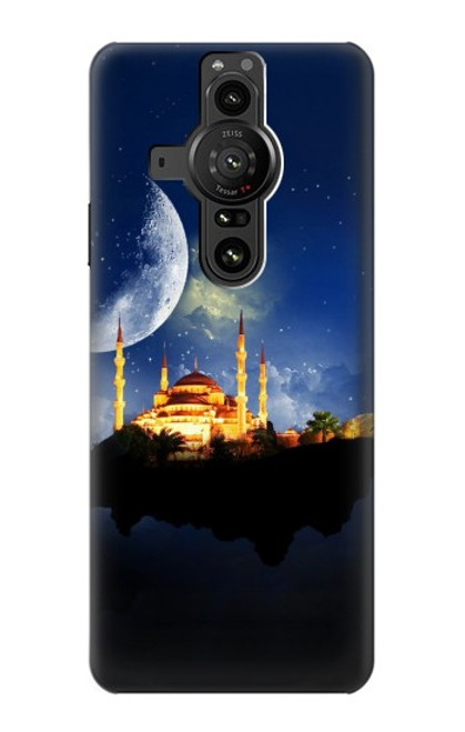 W3506 Islamic Ramadan Hülle Schutzhülle Taschen und Leder Flip für Sony Xperia Pro-I