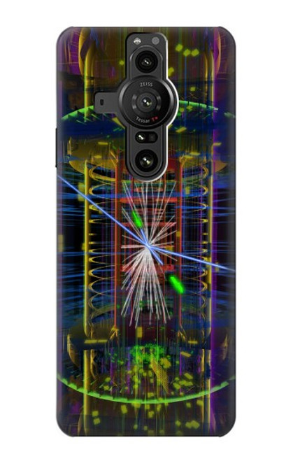 W3545 Quantum Particle Collision Hülle Schutzhülle Taschen und Leder Flip für Sony Xperia Pro-I