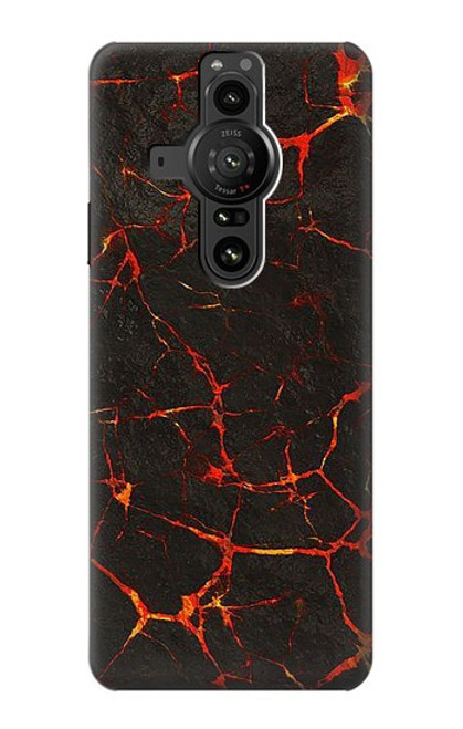 W3696 Lava Magma Hülle Schutzhülle Taschen und Leder Flip für Sony Xperia Pro-I
