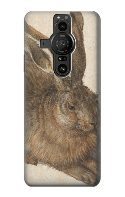 W3781 Albrecht Durer Young Hare Hülle Schutzhülle Taschen und Leder Flip für Sony Xperia Pro-I