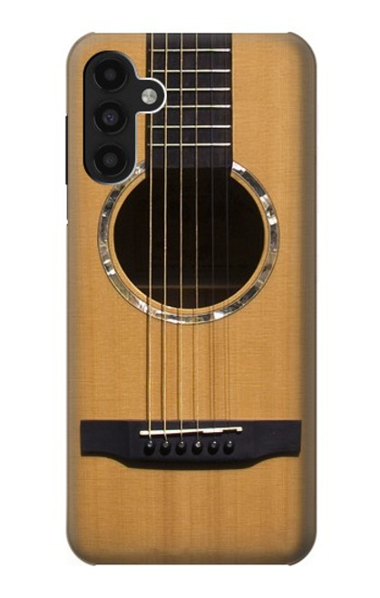 W0057 Acoustic Guitar Hülle Schutzhülle Taschen und Leder Flip für Samsung Galaxy A13 4G