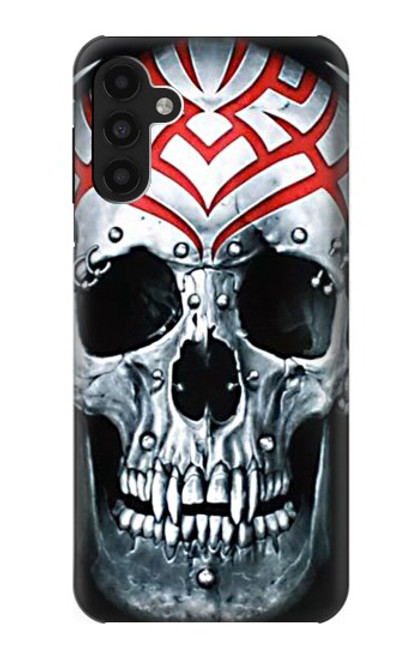 W0223 Vampire Skull Tattoo Hülle Schutzhülle Taschen und Leder Flip für Samsung Galaxy A13 4G